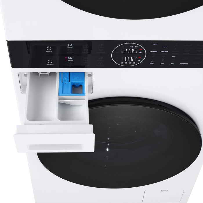 LG 3.1 Washer/4.2 Dryer Cu. Ft. Front-Load High-Efficiency Washtower™ - White - WKHC152HWA