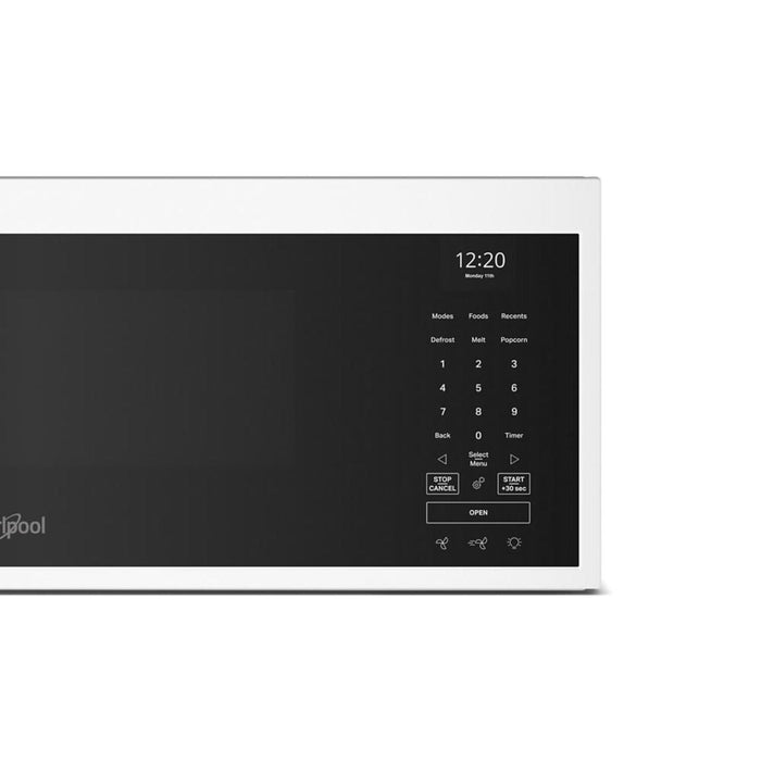 Whirlpool 1.1 Cu. Ft. Smart Low-Profile Over-the-Range Microwave - White - YWMML5530RW