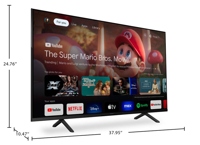 SONY 43\" Bravia 3 LED 4K UHD Smart Google TV (K43S30) - 2024 Model