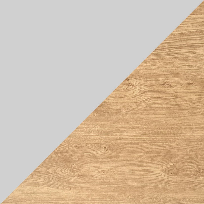 Loft 47.24” Height-Adjustable Office Desk with Storage and Wireless Charging - Natural