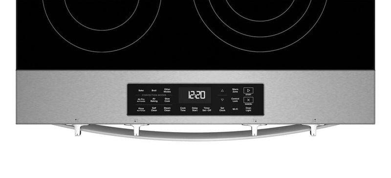 Whirlpool 30\" 5.3 Cu. Ft. Electric Range with Air Cooking – Fingerprint Resistant Stainless Steel - YWSES5030SZ