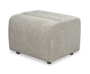 Cove 27\" Chenille Fabric Ottoman – Green