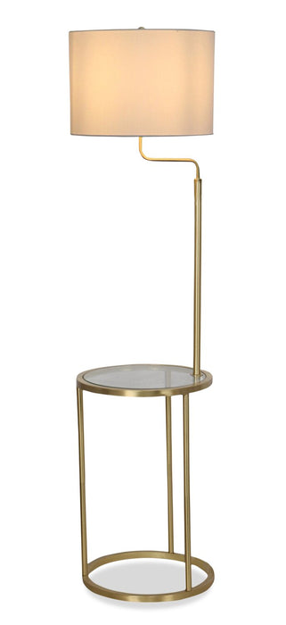 Mabel 57\" Brass Metal Floor Lamp