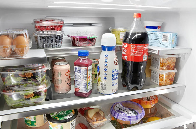 Whirlpool 36\" 19 Cu. Ft. Counter-Depth 4-Door Refrigerator with Ice Maker - Stainless Steel - WRQC7836RZ