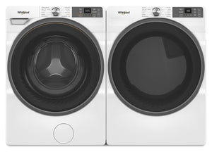 Whirlpool 5.2 Cu. Ft. Smart Front-Load Washer and 7.4 Cu. Ft. Electric Dryer - White