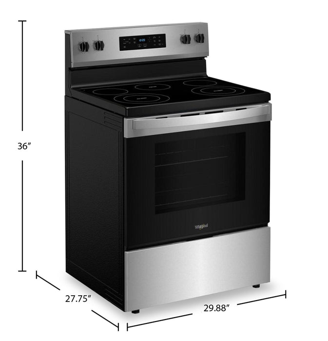 Whirlpool 30\" 5.3 Cu. Ft. Electric Range with 5 Elements - YWFES3330RZ