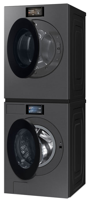 Samsung Bespoke 6.1 Cu. Ft. Front Load Washer and 7.6 Cu. Ft. Electric Dryer – Dark Steel