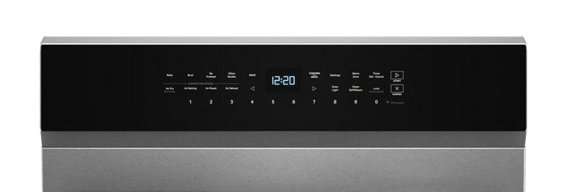 Whirlpool 5 Cu. Ft. Smart Gas Range with Air Fry and Self-Clean - Stainless Steel - WFGS7530RZ