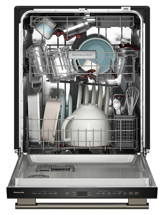 KitchenAid 24\" 44 dBA Dishwasher with 360° Max Jets™ Third Rack – Black Ore - KDTS724SBE