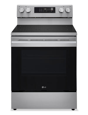 LG 6.3 Cu. Ft. Smart Electric Range with Air Fry - Stainless Steel - LREN6323YE