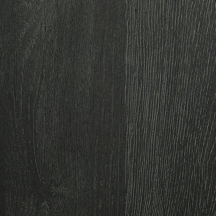 Alia Bedside 2-Drawer Nightstand with Gold Accent, 18\"W x 25.75\"H - Black