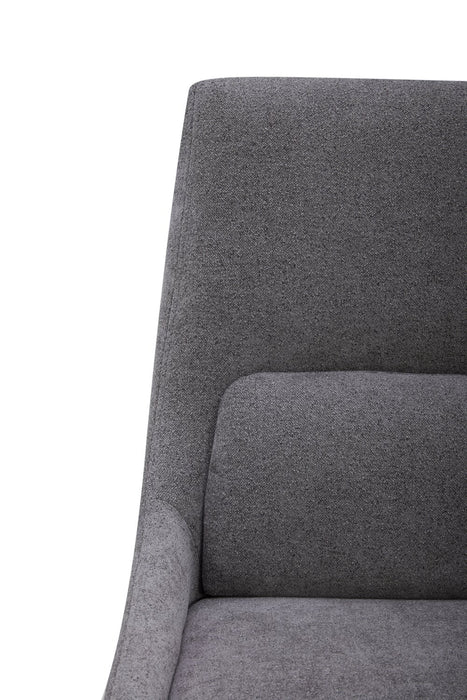 Clay Dining Chair with Polyester Fabric - Pewter Grey