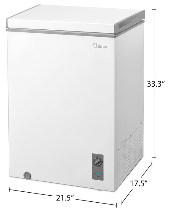 Midea 3.5 Cu. Ft. Convertible Chest Refrigerator-Freezer - MRC04M4CWW