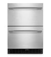 KitchenAid 24\" 4.4 Cu. Ft. Undercounter Double-Drawer Refrigerator – Stainless Steel - KURT524SSB