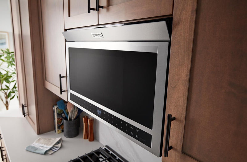 Maytag 1.1 Cu. Ft. Flush Mount Over-the-Range Microwave-Toaster Oven - Stainless Steel - YMMMF8030PZ