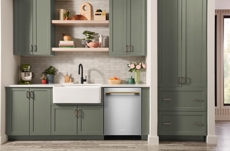 KitchenAid 24\" 44 dBA Dishwasher with 360° Max Jets™ Third Rack - PrintShield Stainless - KDTS624SPS