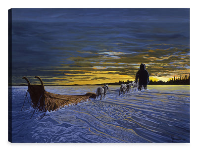 Arriving at Sunset Canvas Artwork – 31" x 41" | Œuvre d’art « Arriving at Sunset » sur toile - 31 po x 41 po