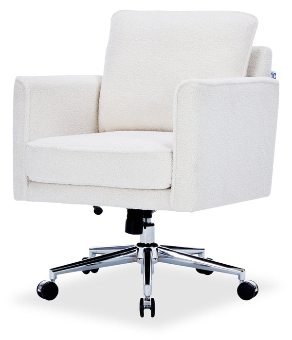 Sealy® Dove 26\" Adjustable Office Chair - Ivory