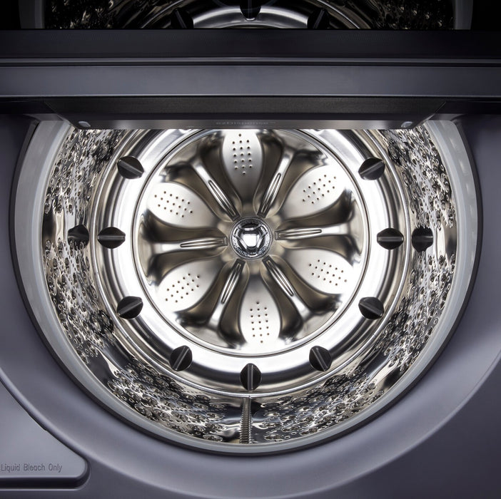 LG 6.3 Cu. Ft. Smart Top-Load High-Efficiency Washer - Black Steel - WT8600CB