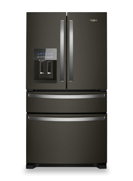 Whirlpool 36\" 24.5 Cu. Ft. French-Door Refrigerator - Black Stainless Steel - WRMF3636RV
