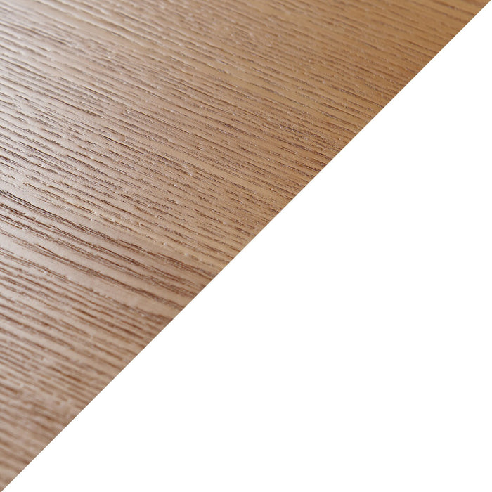 Mehgan 43.8\" Modern Electric Fireplace - White & Brown Two Tone