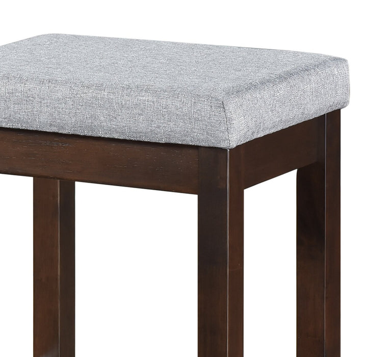 Noah 60” Modern Sofa Table with 3 Counter-Height Stools and USB Ports - Espresso