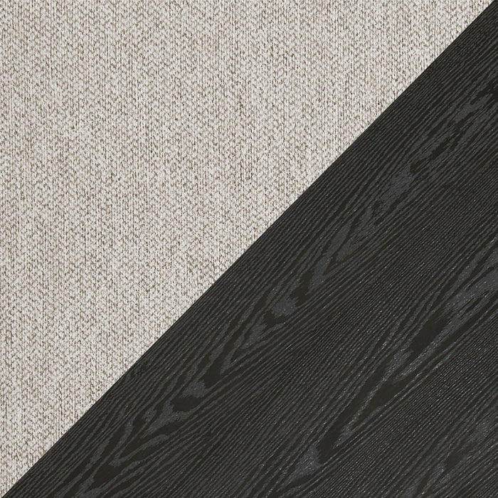 Emery 7pc Dining Set with Table & 6 Chairs, Wood, 72-96\"W Extension - Black & Grey