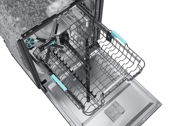 Samsung 24\" 38 dBA Top-Control Dishwasher with AI Wash and Third Rack - Black - DW90F89T0UMTAA