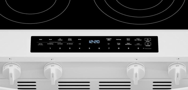 Whirlpool 5.3 Cu. Ft. Electric Range with Air Fry and WipeClean™ Coating - White - YWSES7530RW
