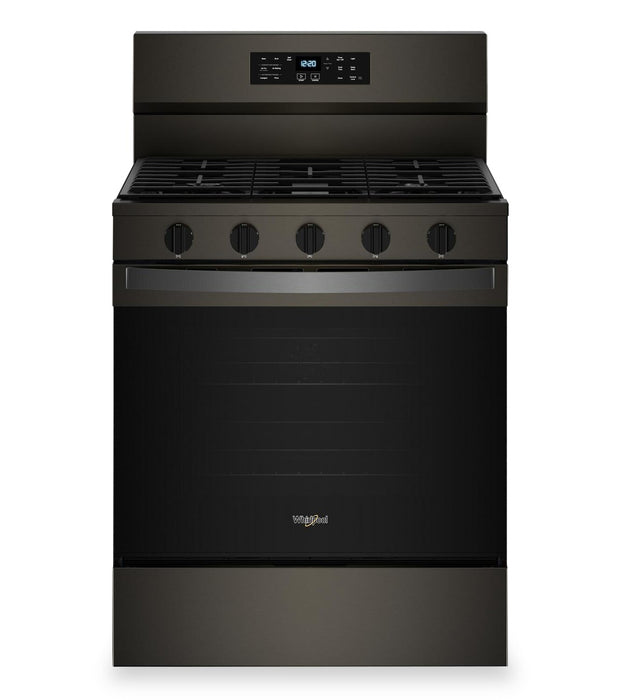 Whirlpool 5 Cu. Ft. Gas Range with Air Fry and Self-Clean - Black Stainless Steel - WFGS5030RV