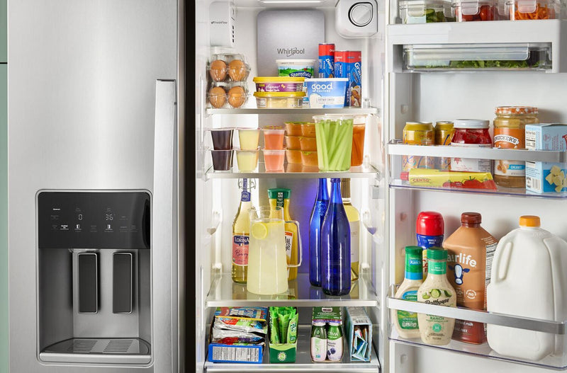 Whirlpool 36\" 21 Cu. Ft. Side-by-Side Refrigerator - Fingerprint-Resistant Stainless - WRSC6536RZ