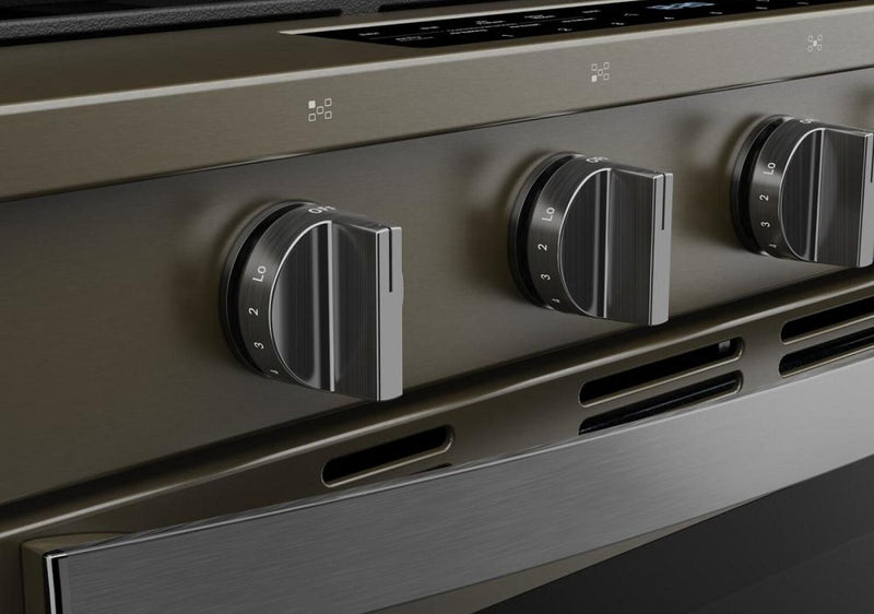 Whirlpool 5 Cu. Ft. Gas Range with Air Fry and WipeClean™ Coating - Black Stainless Steel - WSGS7530RV