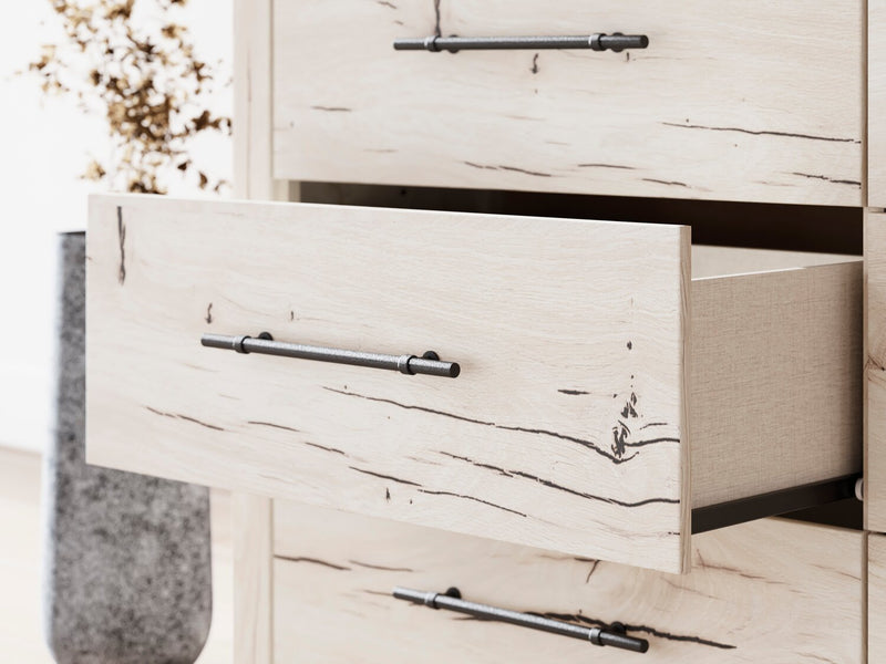 Derekson Bedroom 6-Drawer Dresser, 58.7\"W x 36.5\"H - Rustic White