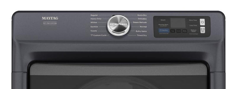 Maytag 7.4 Cu. Ft. Pet Pro Smart Electric Dryer - Midnight Steel - YMED7020RF