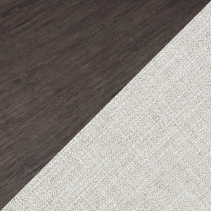 Zelda 5pc Dining Set with Table & 4 Chairs, 78-96\"W - White & Espresso Brown