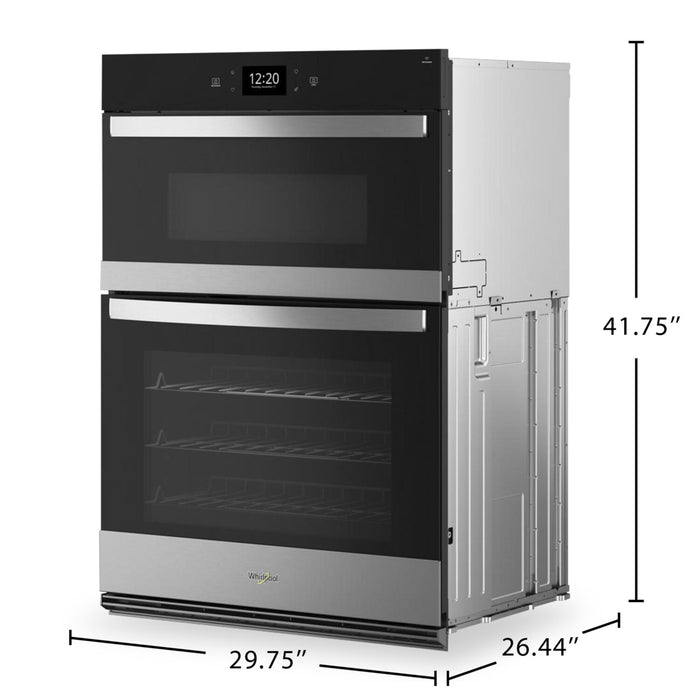 Whirlpool 6.4 Cu. Ft. Smart Combination Wall Oven with Air Fry - WOEC7030PZ