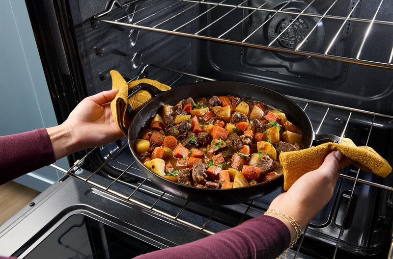 Whirlpool 30\" 5 Cu. Ft. Gas Range with Air Cooking - Black - WSGS5030SB