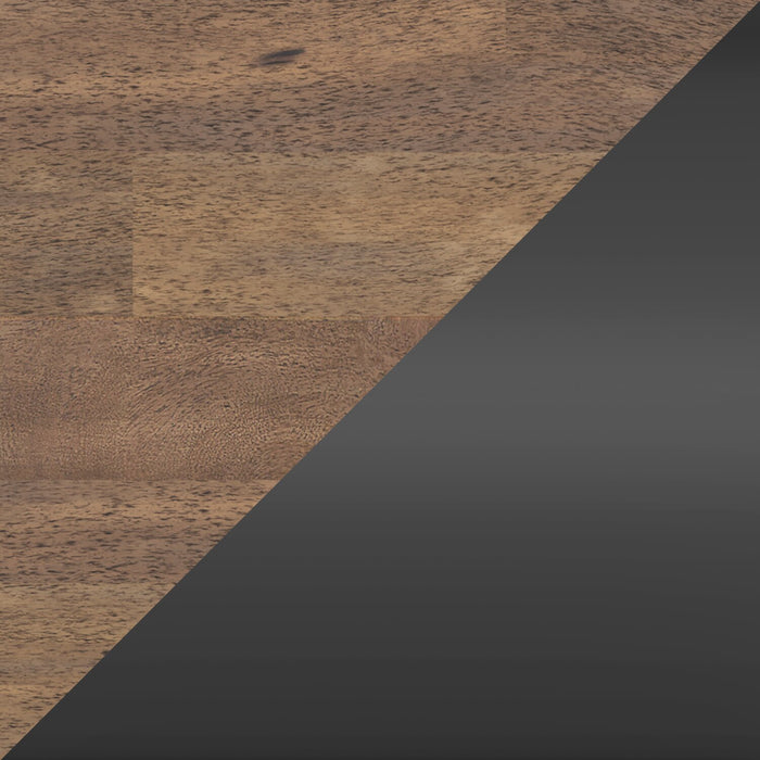 Raven Dining Table, 60-78\"W Self-Storing Butterfly Leaf Extension - Two-Tone Black & Brown