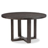 Zelda Dining Table with Pedestal Base, 52\"W Round  - Espresso Brown