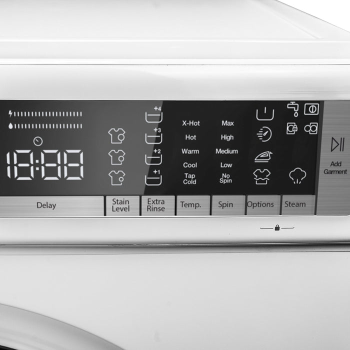 Danby 24\" 2.2 Cu. Ft. Stackable Compact Front-Load Washer with Steam - White - DWM022D3WDB