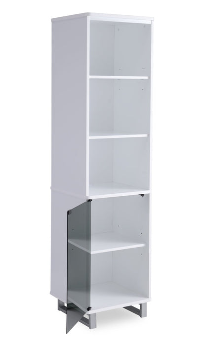 Ignatius Modern 3-Piece Entertainment Centre with Electric Fireplace and Storage for TVs up to 70\"- White