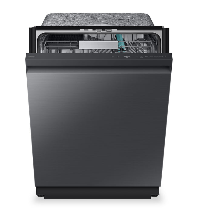Samsung 24\" 38 dBA Top-Control Dishwasher with AI Wash and Third Rack - Black - DW90F89T0UMTAA