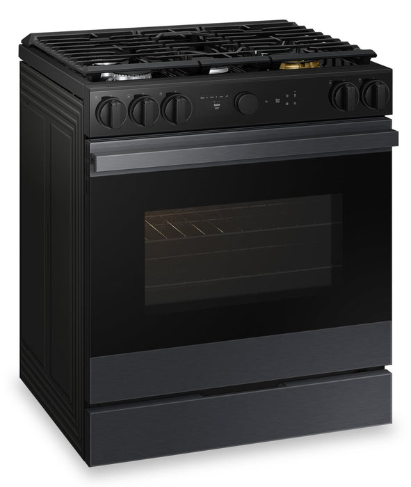 Samsung 6 Cu. Ft. Smart Gas Slide In Range with Air Fry and Air Sous Vide - Matte Black - NSG6DG8500MTAA