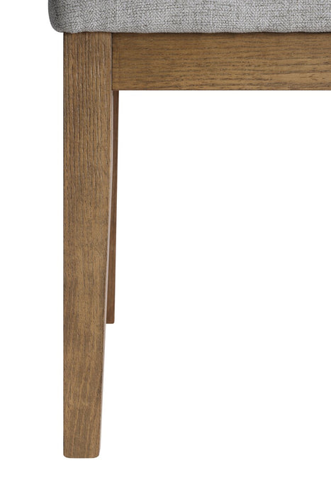 Lotus Dining Chair with Polyester Fabric, Wood, Slat-back - Natural