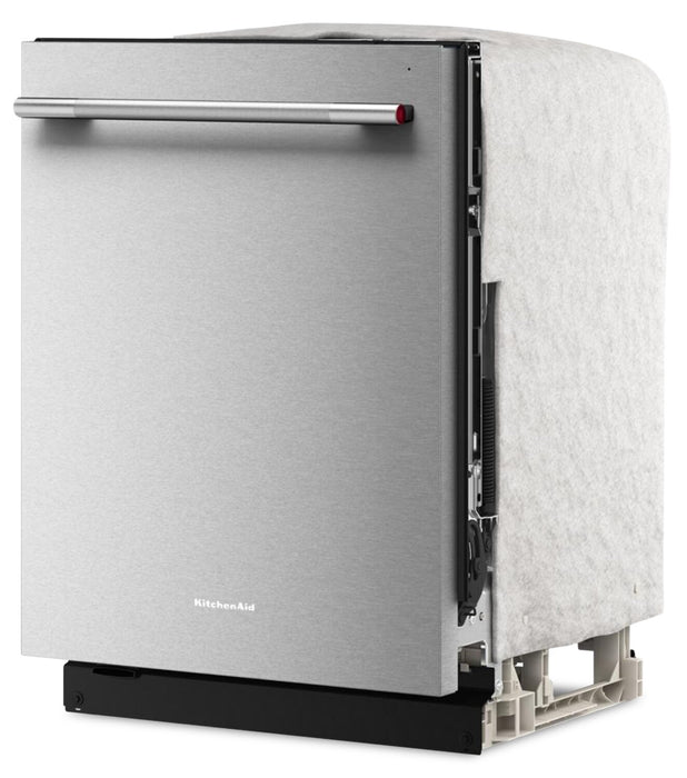KitchenAid 24\" 44 dBA Dishwasher with 360° Max Jets™ Third Rack - PrintShield™ Stainless - KDTS724SPS