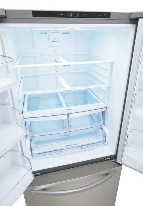 LG 30\" 21.8 Cu. Ft. French Door Standard-Depth Refrigerator - Stainless Steel - LFCS22520S