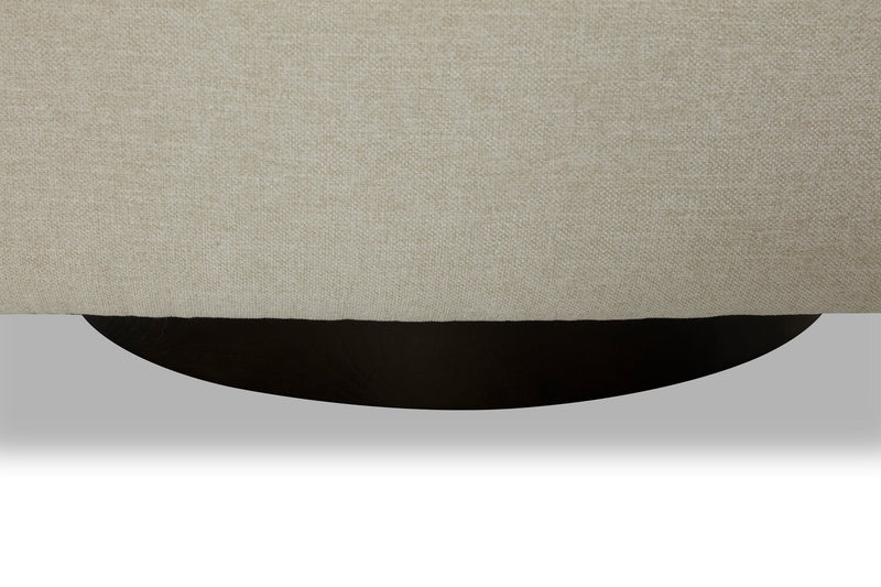 Dolce Swivel Accent Chair - Taupe