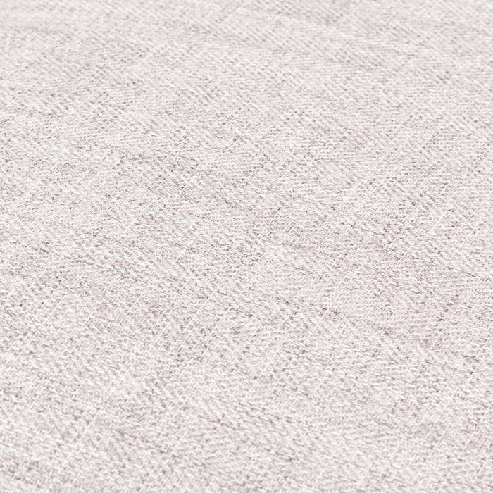 Kort & Co. Freeman 63\" Linen-Look Fabric Loveseat with Wood Legs and Tufted Back Cushions - Dove White