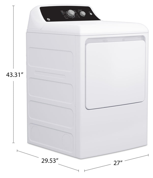 GE 6.2 Cu. Ft. Electric Dryer with SaniFresh Cycle – White - GTX34EBMRWS