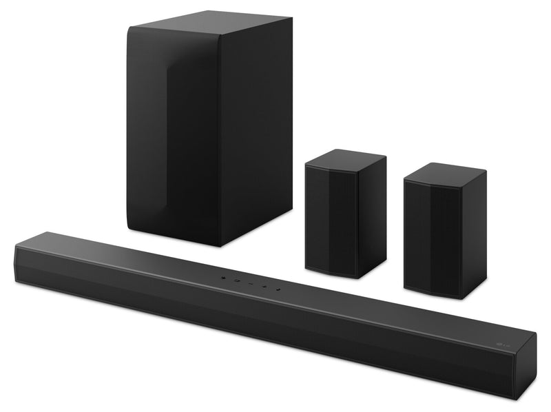LG 5.1 CH Bluetooth Dolby Digital Soundbar with Rear Speakers and Wireless Subwoofer (S60TR.ACANLLK)